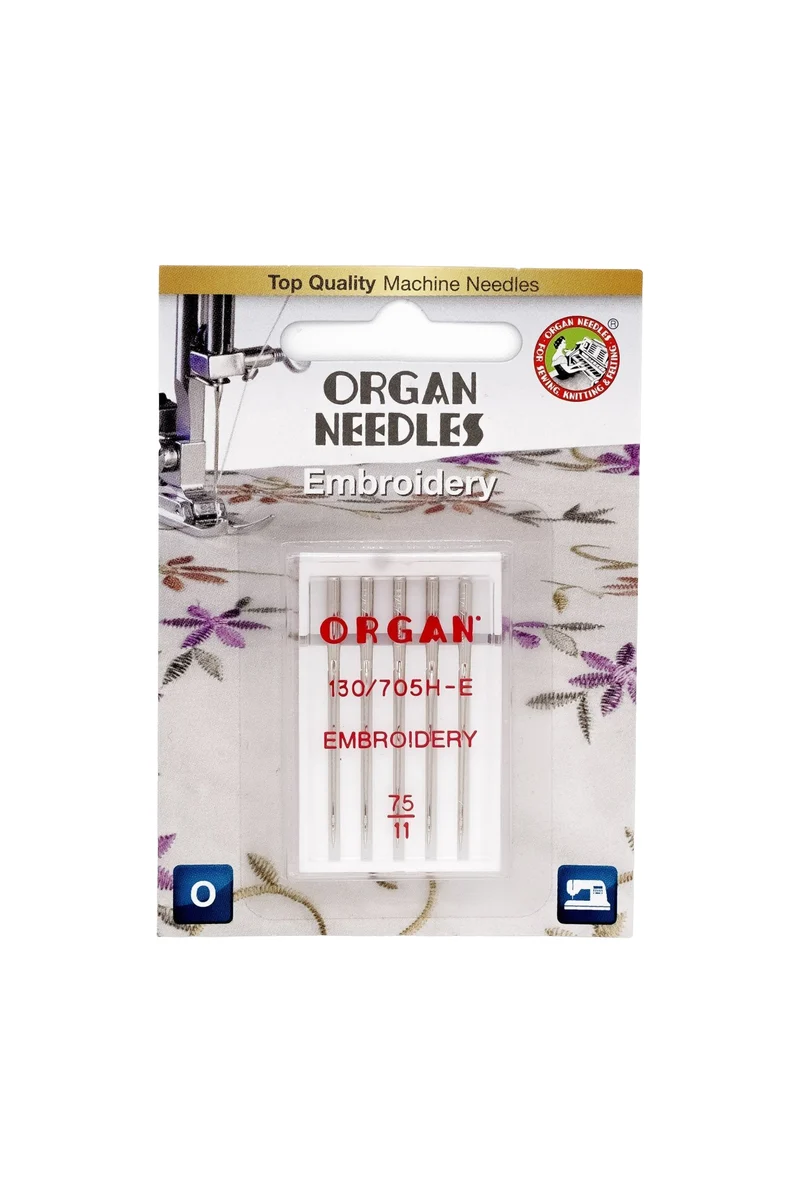Organ Needle Embroidery-Nadeln Stärke 75 / System 130/705H