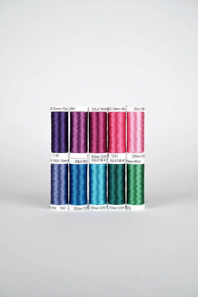 Stickgarn Set »MERMAID« (Rayon 40) – 10 × 225 m