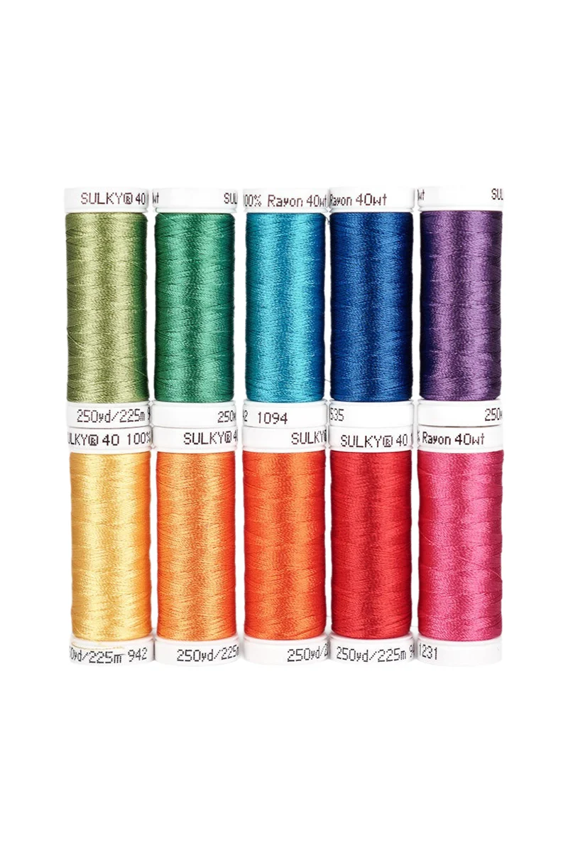 Stickgarn Set »COLOUR POP« (Rayon 40) – 10 × 225 m