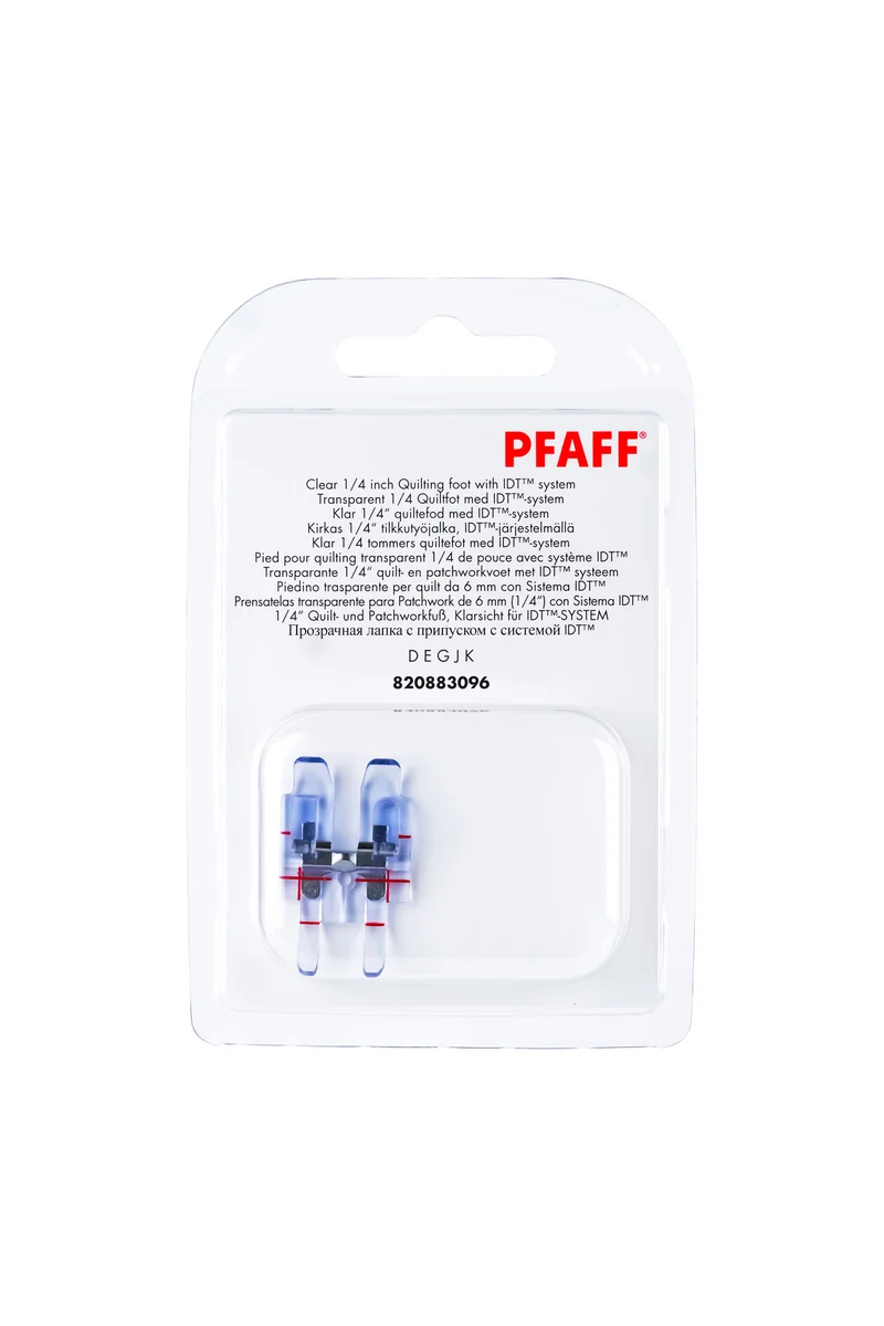 PFAFF 1/4″-Patchworkfuß Klarsicht für IDT™