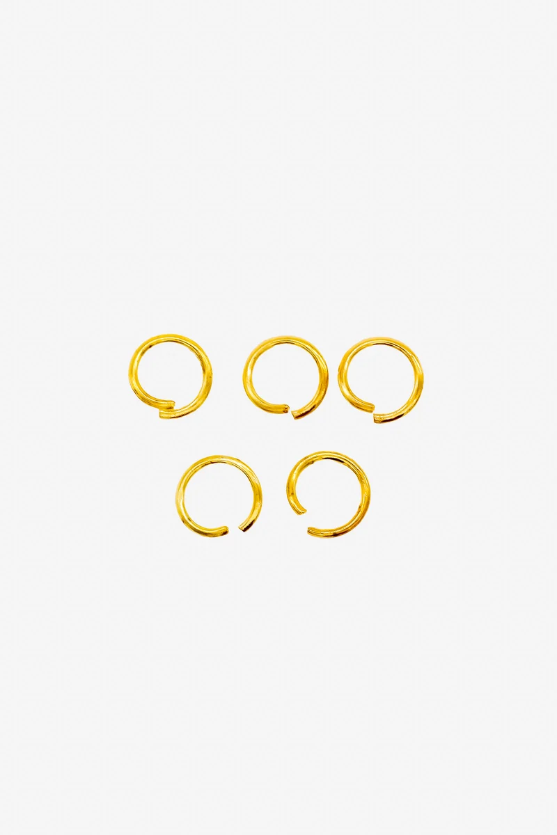 Verbindungsringe 8 mm – 5er-Set in Gold oder Silber