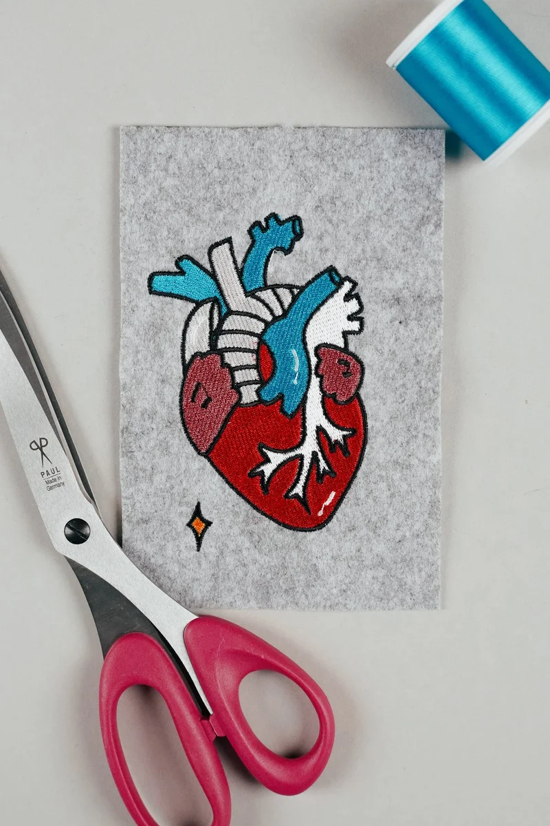 Stickdatei Herz (Organ)
