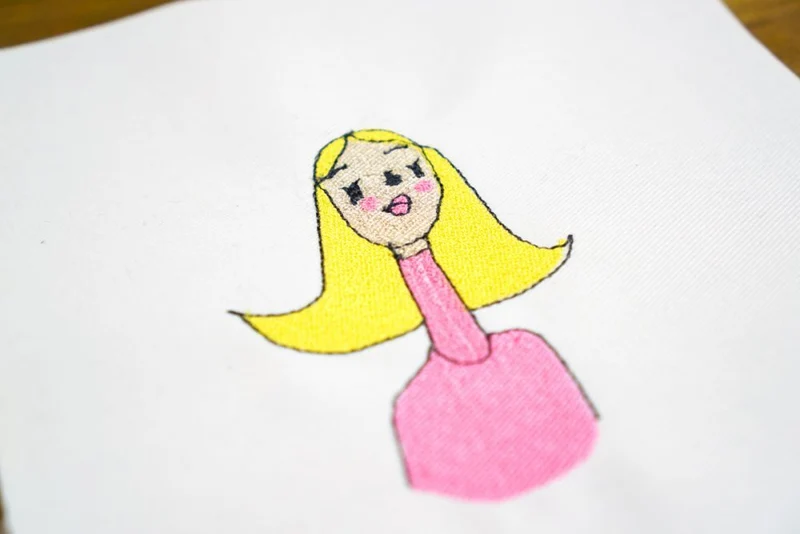 Stickdatei Modemädchen