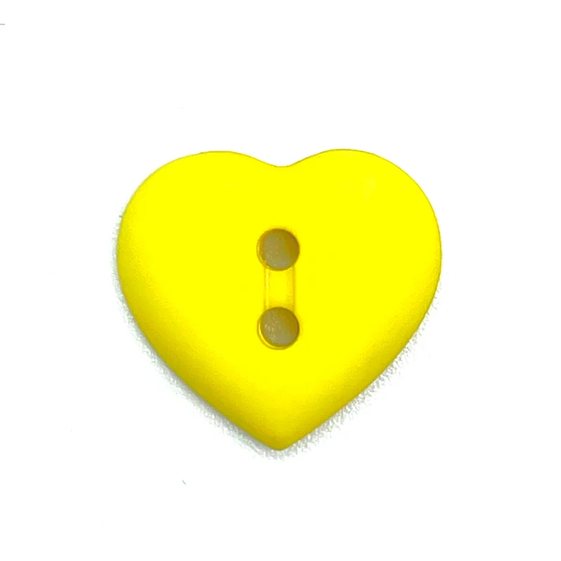 Kinderknopf "Herz"- gelb