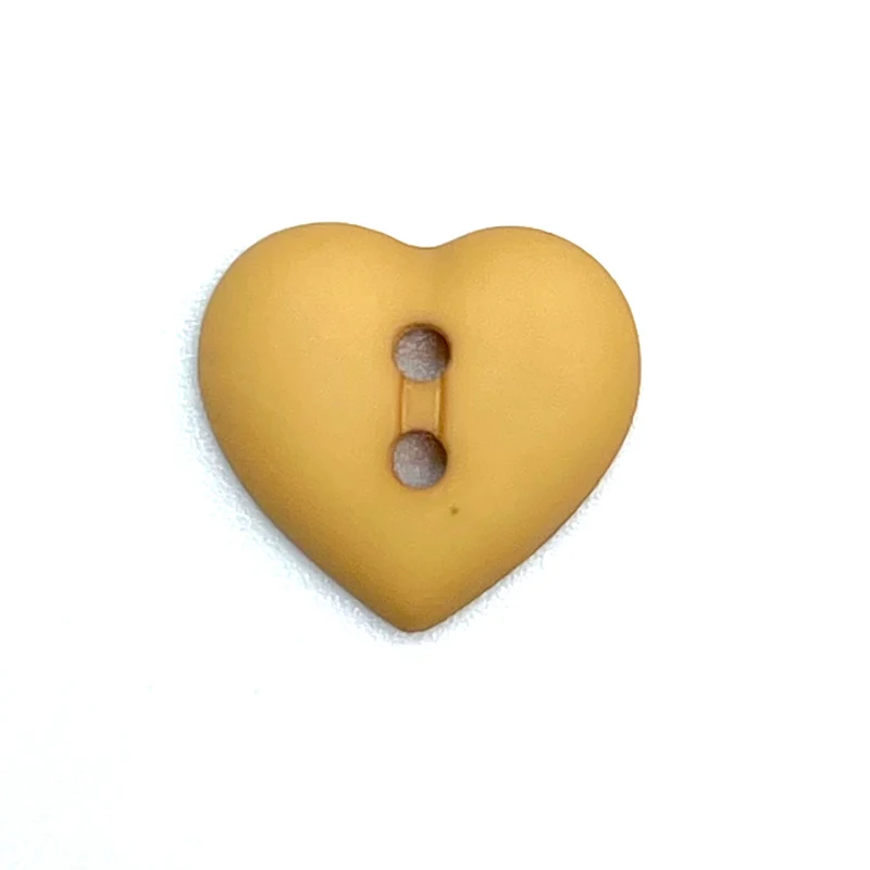 Kinderknopf "Herz"- beige