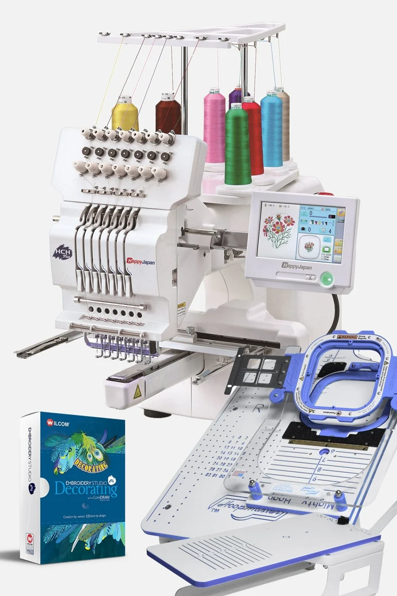 HAPPY HCH-701P 7-Nadel-Stickmaschine