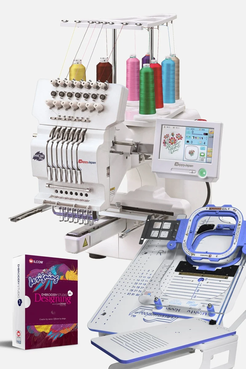 HAPPY HCH-701P 7-Nadel-Stickmaschine