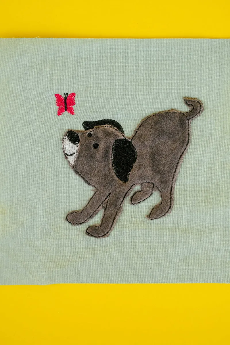 Stickdateien SET Hunde Applikationen