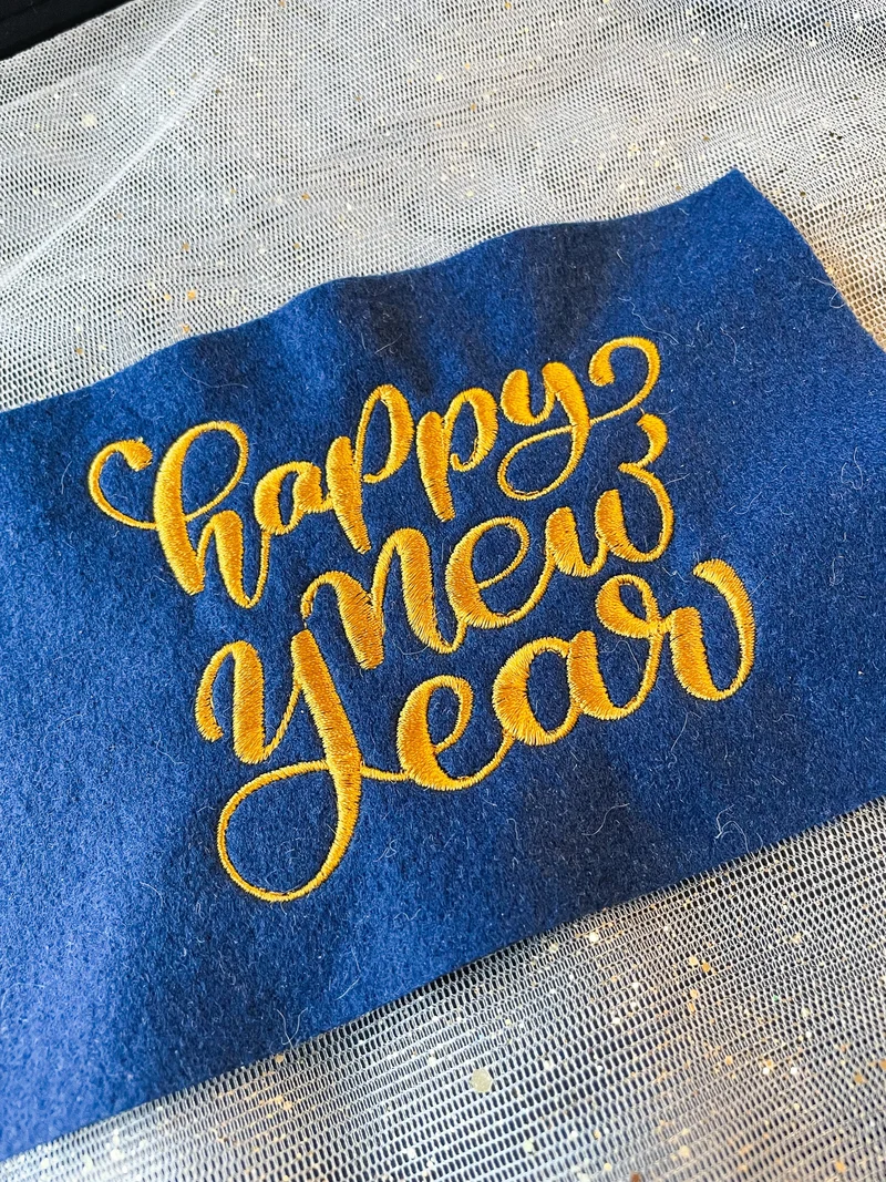 Stickdatei Happy New Year