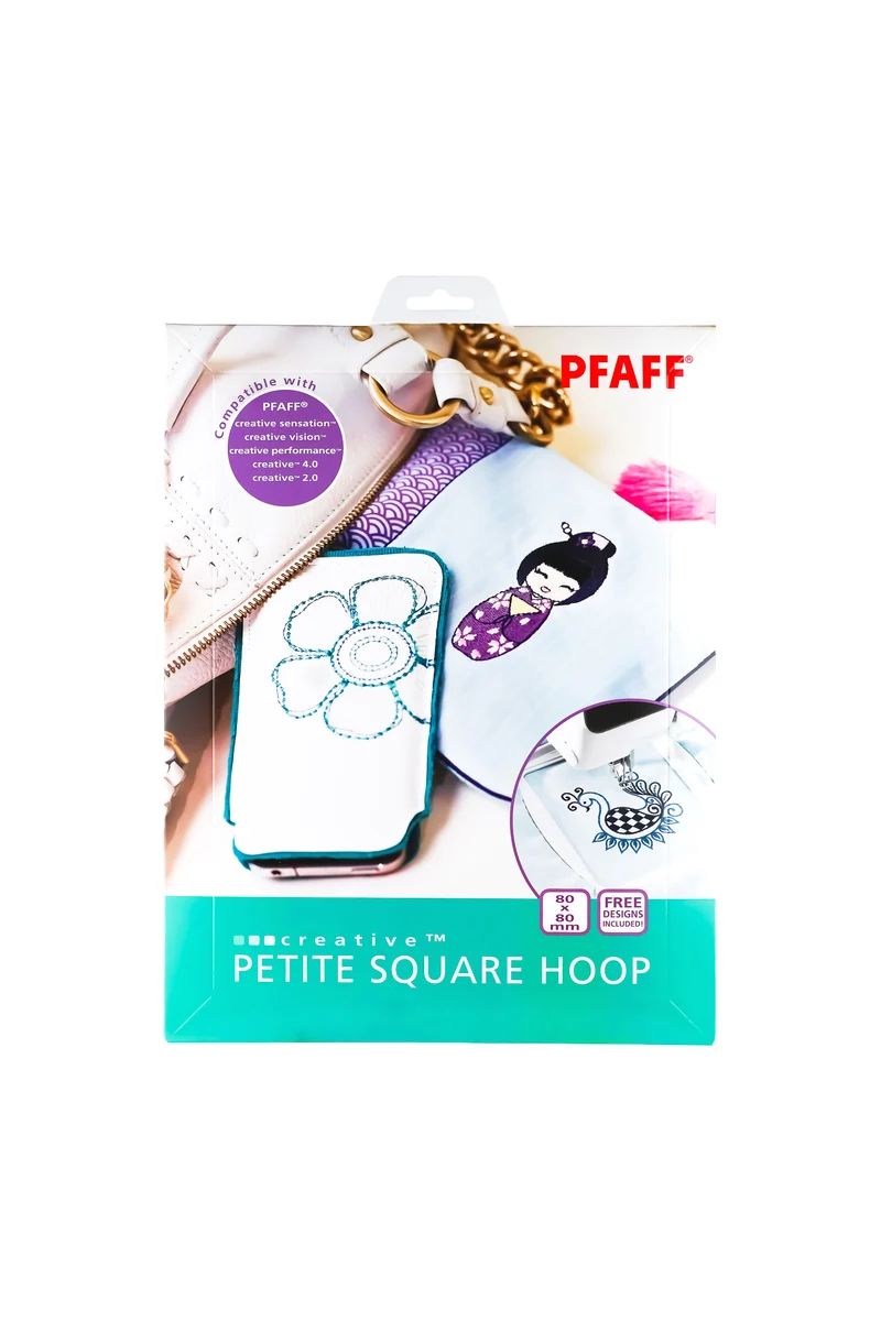 PFAFF creative PETITE SQUARE HOOP - Stickrahmen – 80 × 80 mm