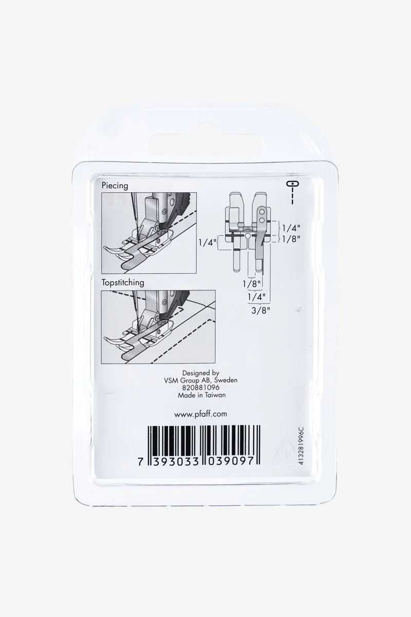 PFAFF 1/4″-Patchworkfuß Klarsicht mit Führung