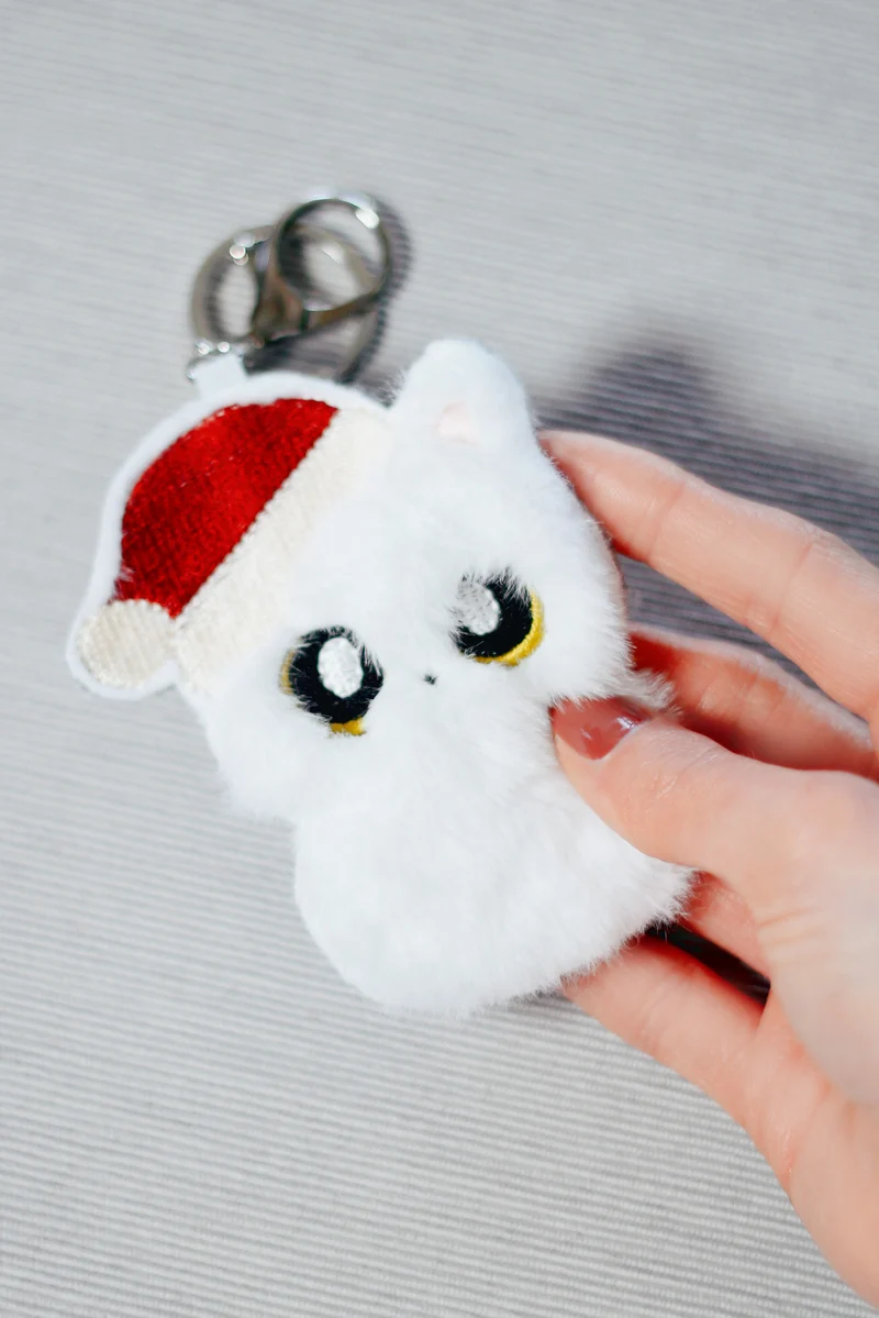 ITH Stickdatei Weihnachtskatze