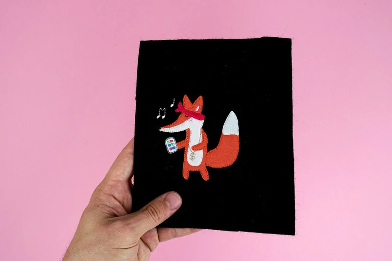 Stickdatei Fuchs Musik – 86,6 × 85,2 mm
