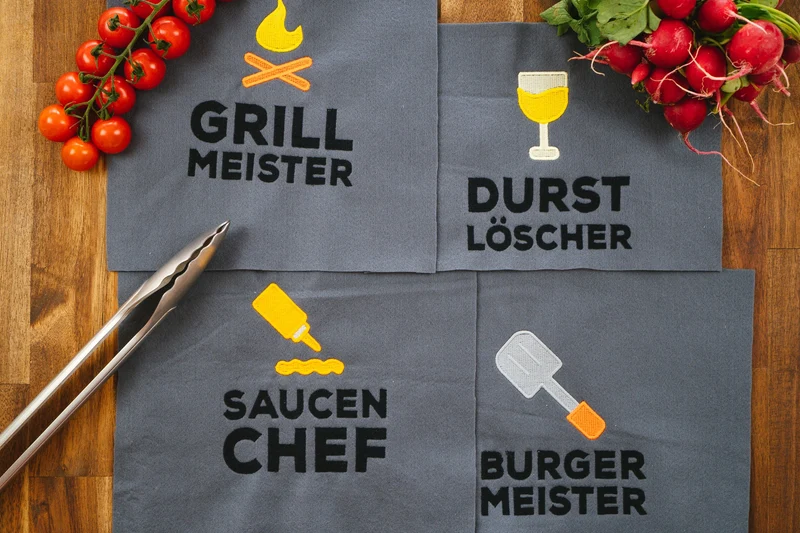 Stickdateien Grillen (Set)