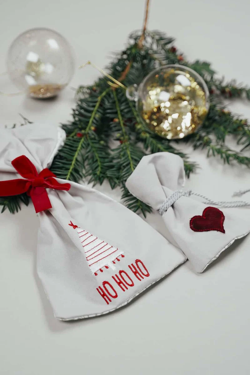 ITH Stickdatei Weihnachtsbeutel