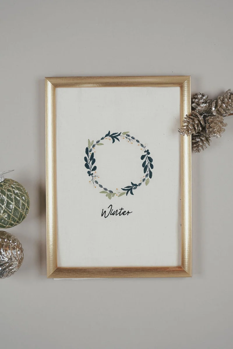 Stickdatei Winterkranz