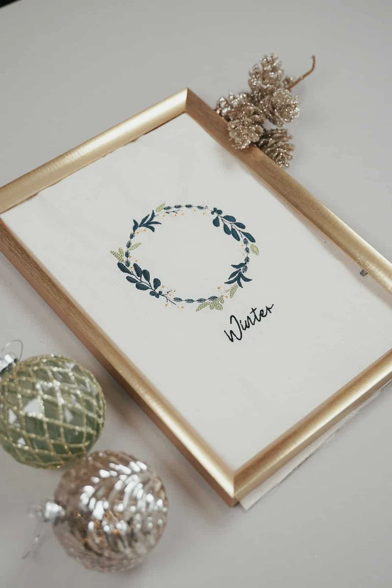 Stickdatei Winterkranz