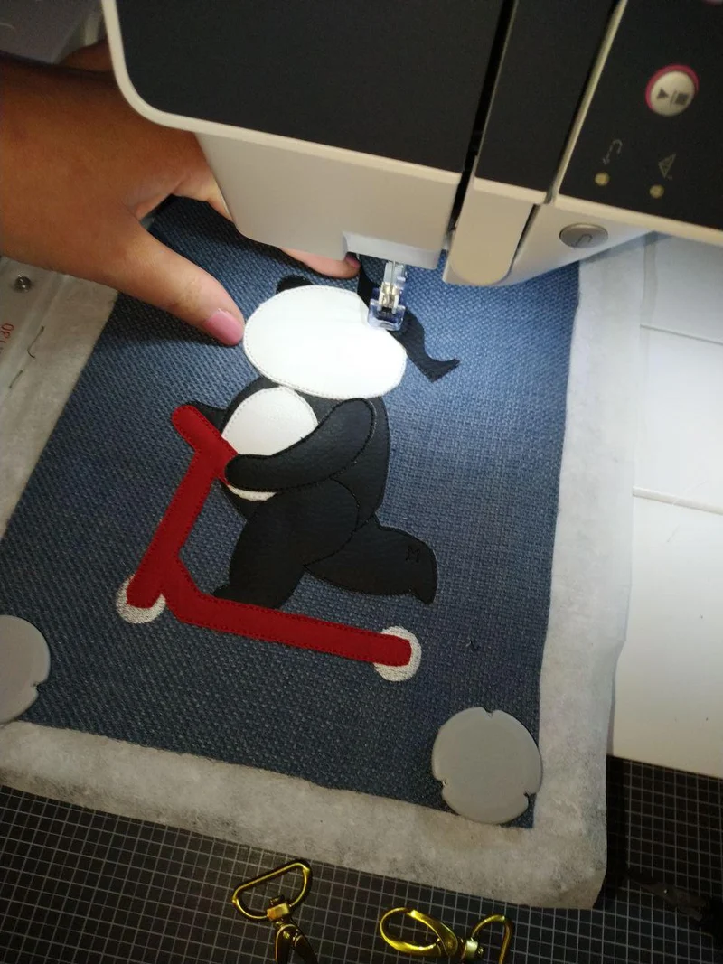 Stickdatei PANDA »Paula« auf Scooter