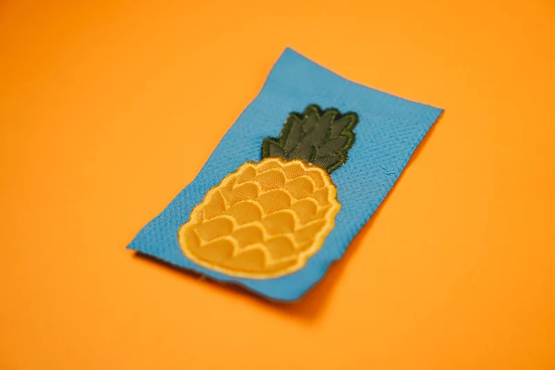 Stickdatei Ananas Applikation