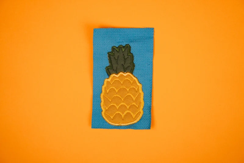 Stickdatei Ananas Applikation