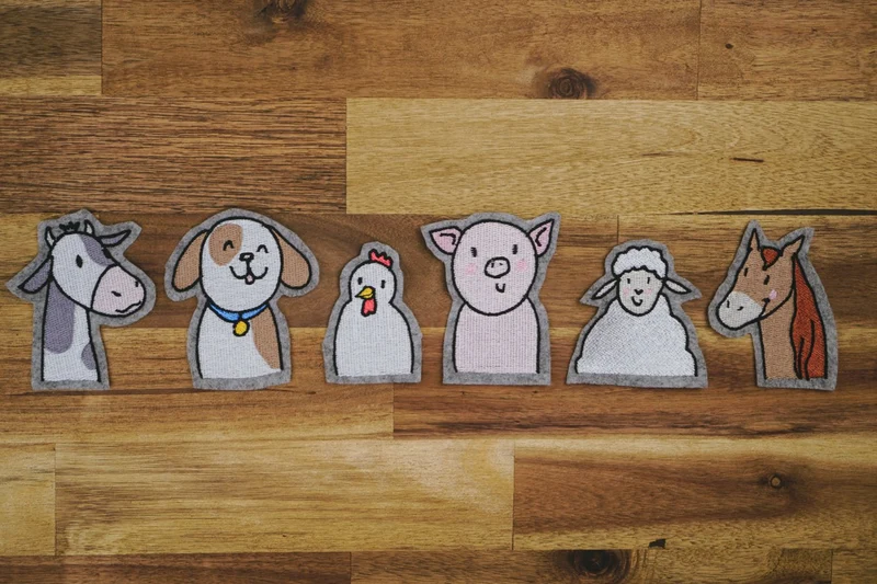 6x Stickdateien Tiere »Bauernhof« (SET)