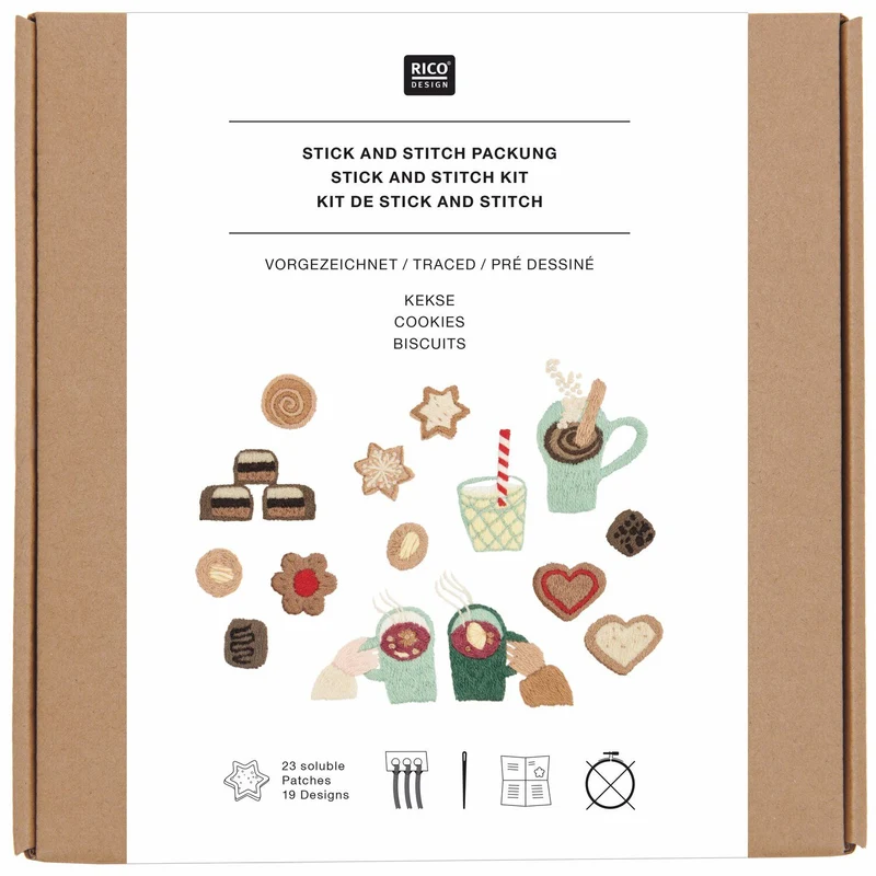 Stick and Stitch Packung "Kekse"