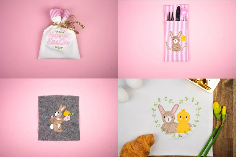 4x Stickdateien »OSTERN«