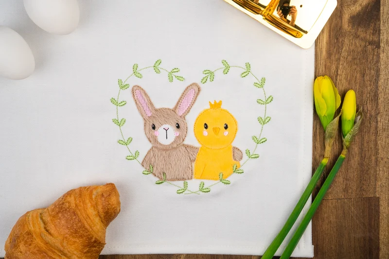 Stickdatei Häschen mit Küken