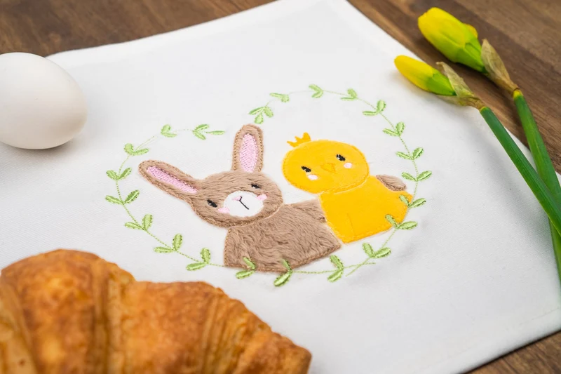 Stickdatei Häschen mit Küken