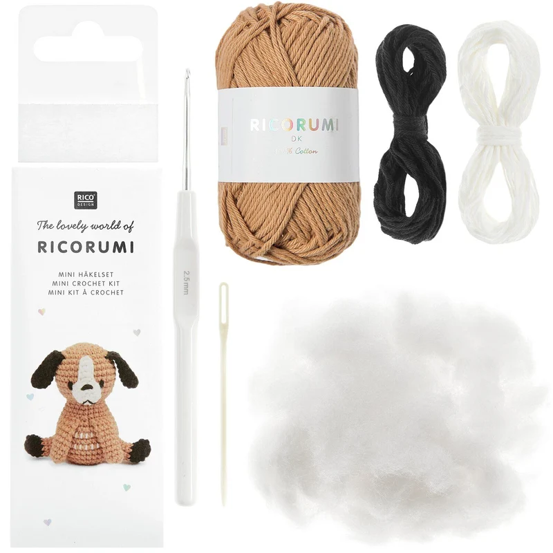 RICORUMI Mini Häkelset Hund