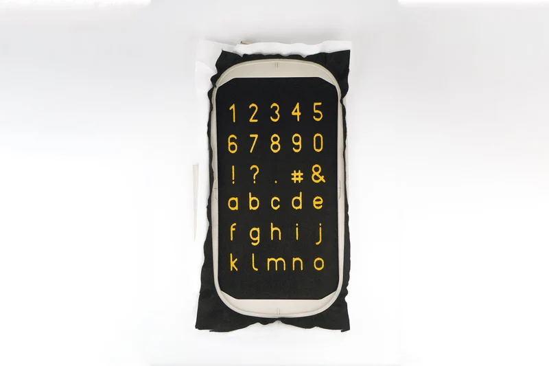 Stickdatei Alphabet »MODERN«