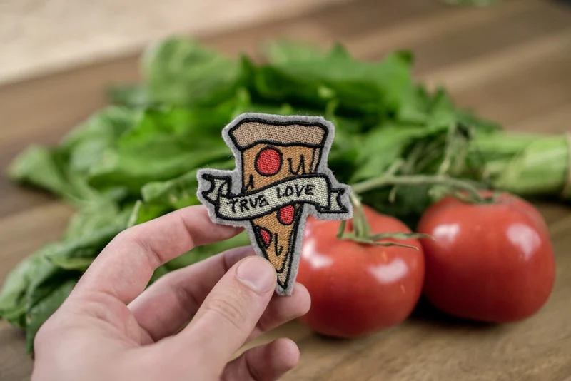Stickdateien Set »Melone, Pizza, Donut«