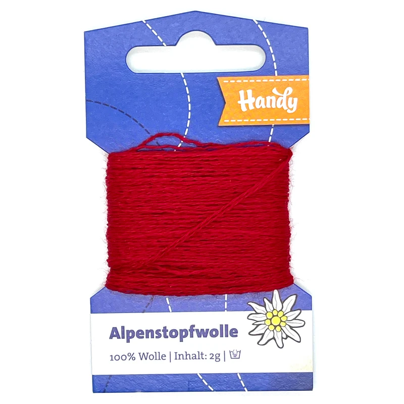 Alpenstopfwolle- rot