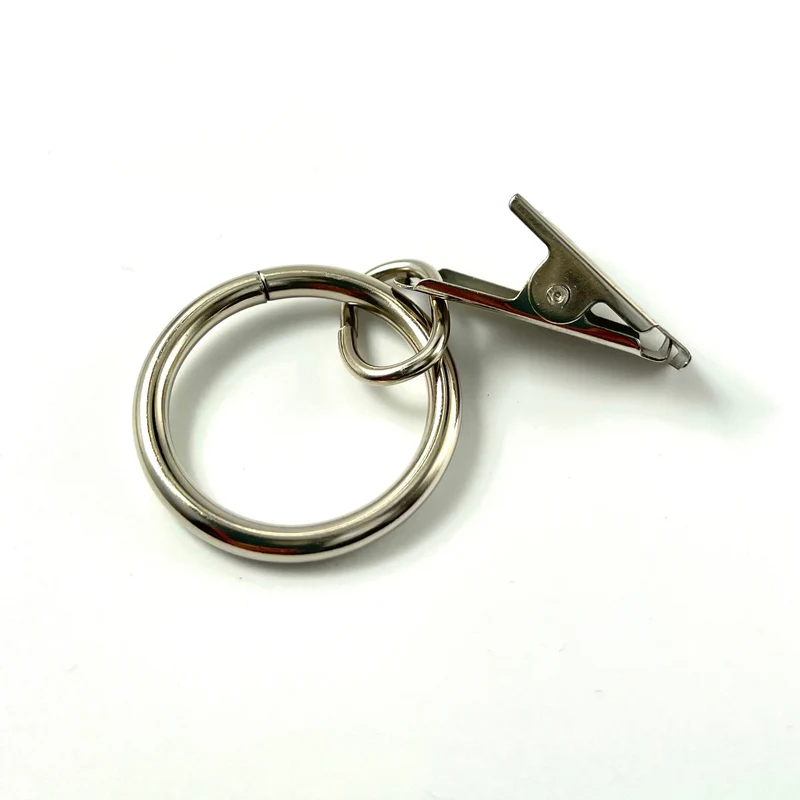 Gardinen-/ Vorhangclips mit Ring / 10 Stück Packung