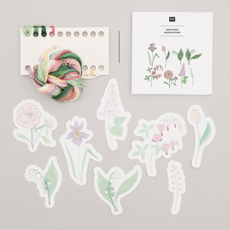 Stick and Stitch Packung "Blumen XL"