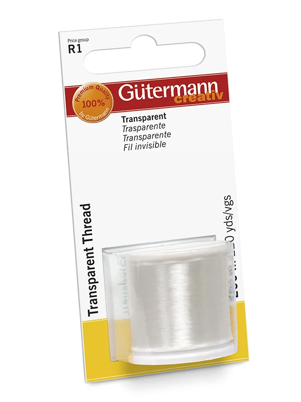 Nähgarn Transparent