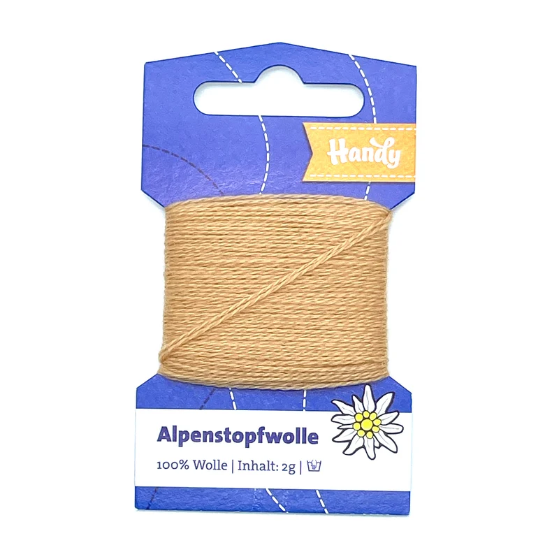 Alpenstopfwolle- beige mittel