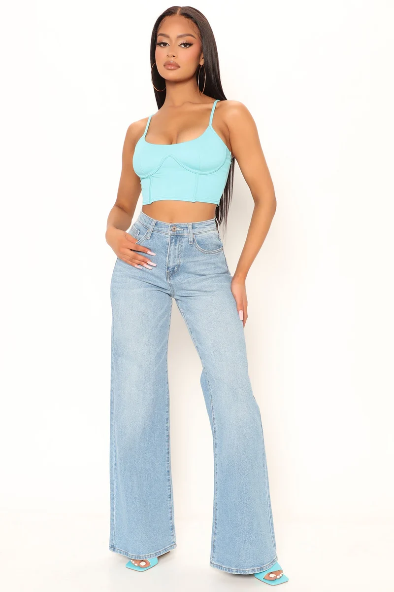 Loretta Top - Aqua