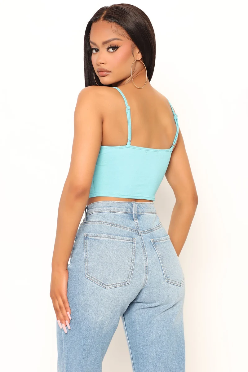 Loretta Top - Aqua