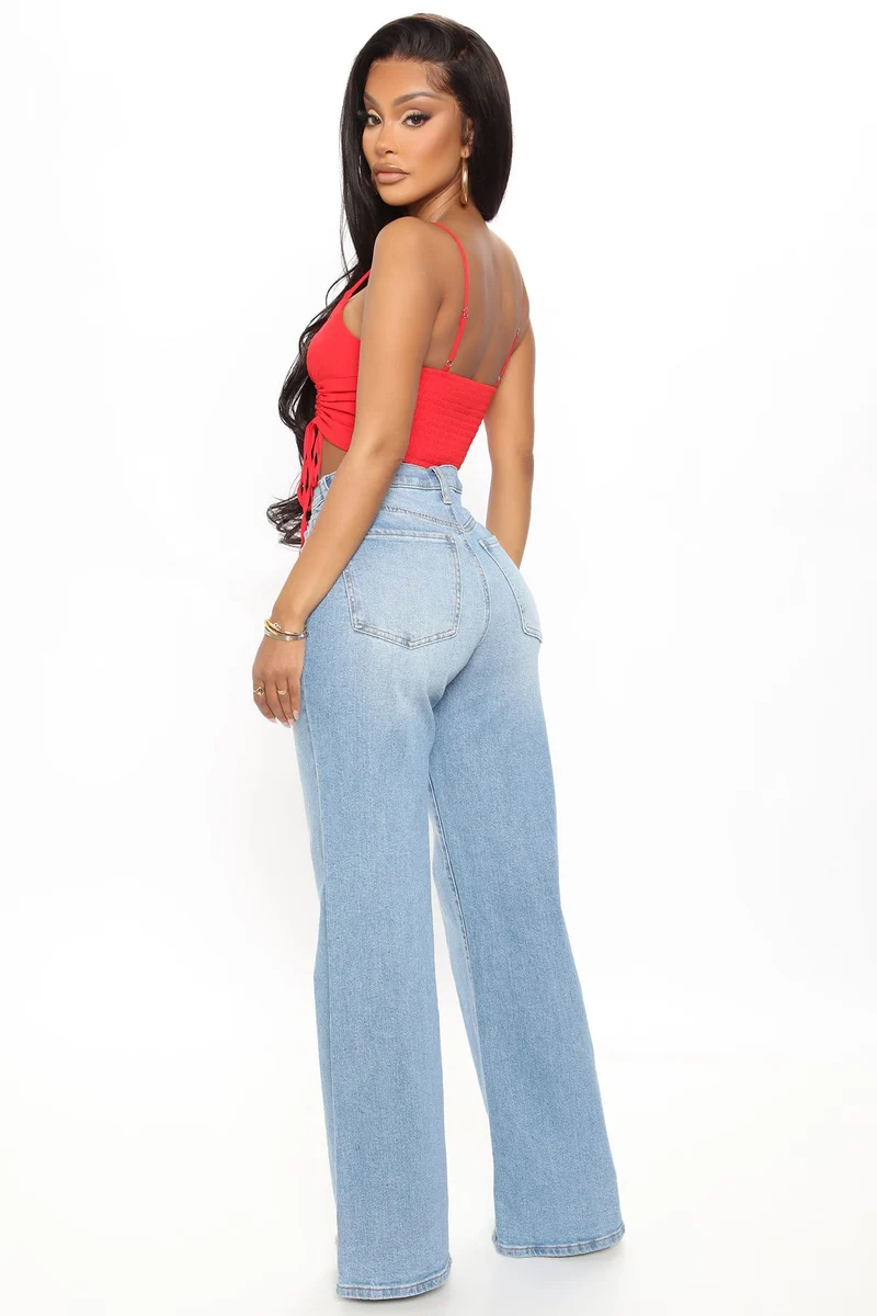 Stay Dreaming Ruched Top - Red