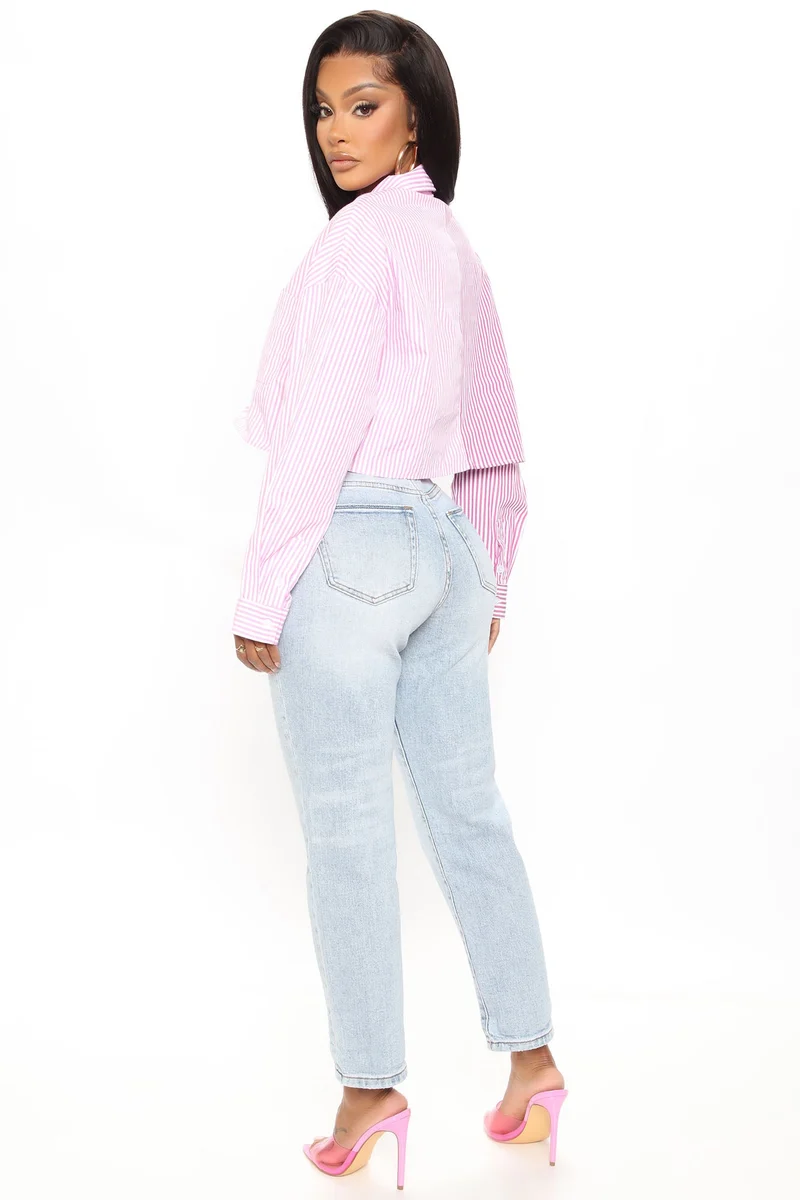 Besties' Mom High Rise Jeans - Light Blue Wash