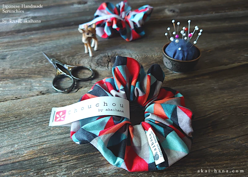 Japanese Handmade Scrunchies, Circus ⦿scaf0009
