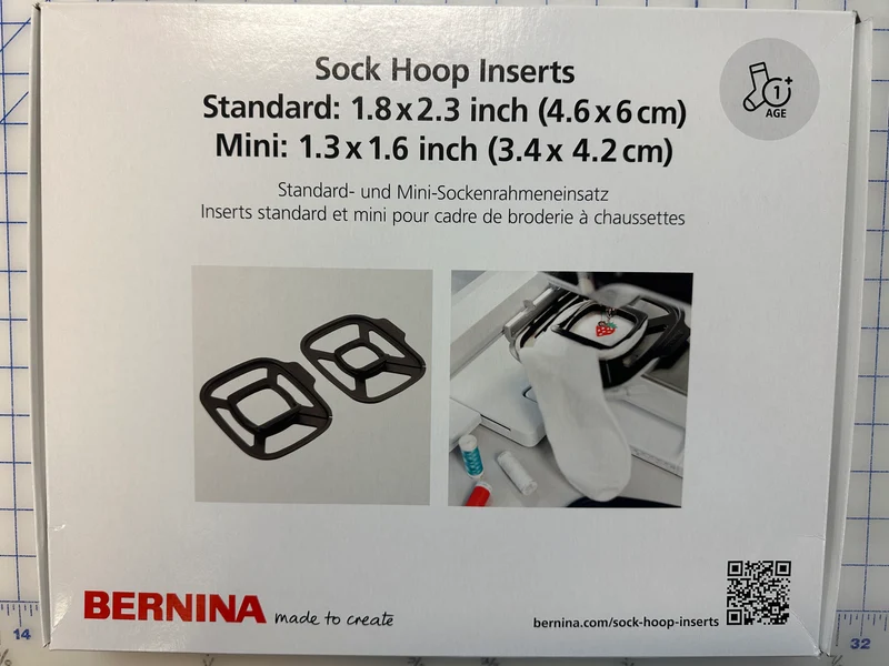 .Bernina Sock Hoop inserts SF