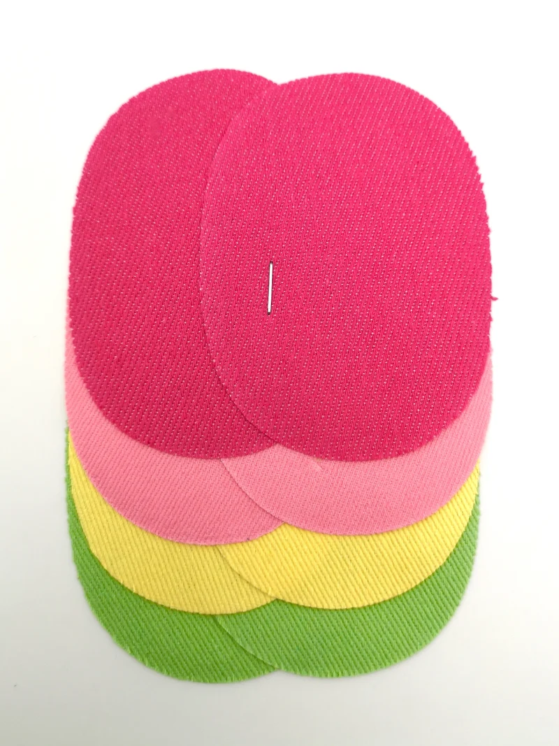 Mini-Jeansflecken "oval" 4er Set