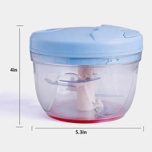 Manual Pull Rope Vegetable Garlic Cutter