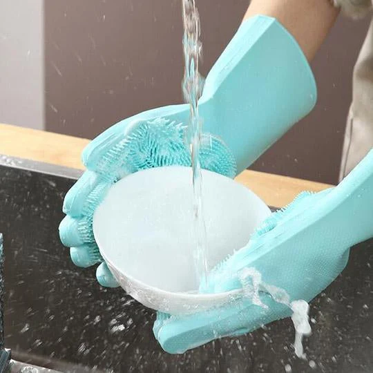 Silicone Cleaning Gloves(1 Pair)