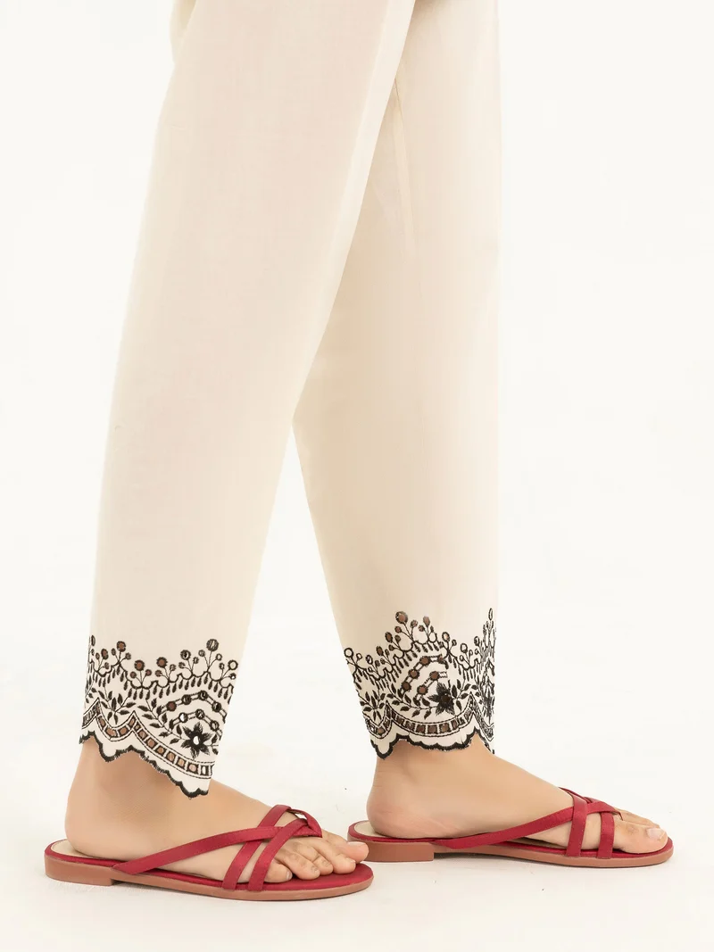 Embroidered Cambric Trousers