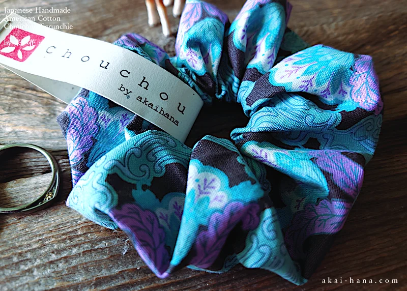 Japanese Handmade Scrunchies, Dreaming, scaf0027