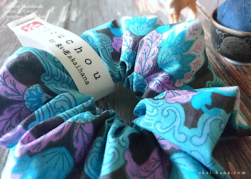Japanese Handmade Scrunchies, Dreaming, scaf0027
