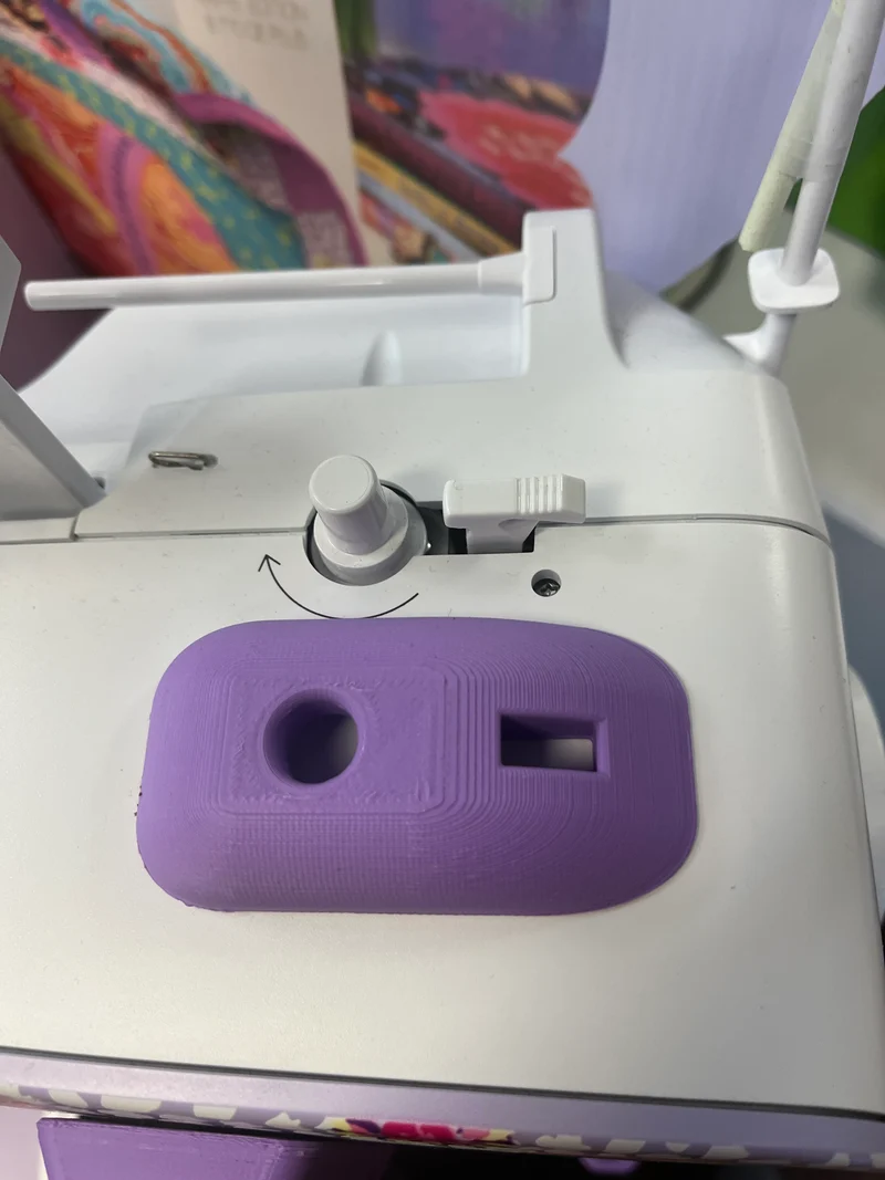 .7 series knob and bobbin winder protector purple B108